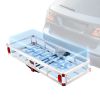 VEVOR 49.4 x 22.4 x 7.1 in Hitch Cargo Carrier, 500lbs Loading Capacity Trailer Hitch Mounted Cargo Basket