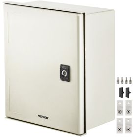 VEVOR Fiberglass STELL Enclosure, 12 x 10 x 6'' NEMA 4X Fiberglass Electrical Box, IP66 Waterproof & Dustproof, Outdoor/Indoor Electrical Junction Box