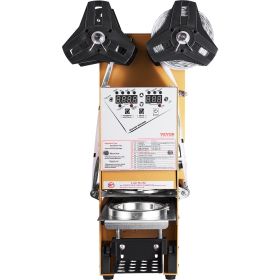 VEVOR Fully Automatic Cup Sealing Machine, 500-650 Cups/H, Cup Sealer Machine for 180 mm Tall & 90/95 mm Cup