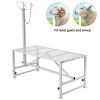 VEVOR Goat & Sheep Stand, 51x23 inch Livestock Stand, Metal Livestock Milking and Shearing Stand 21" to 33" Adjustable Height