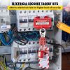 VEVOR 43 PCS Lockout Tagout Kits, Electrical Safety Loto Kit Includes Padlocks, 5 Kinds of Lockouts, Hasps, Tags & Ties, Box