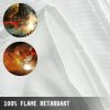 VEVOR 8 x 10 Ft Welding Blanket White Fiberglass Blanket Portable Fiberglass Fire Retardant Blanket Welding Mat Welding Fireproof Thermal Resistant In