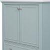 30" Bathroom Vanity with Sink Combo, Multi-functional Bathroom Cabinet with Doors and Drawer, Solid Frame and MDF Board, Green (Old Sku:SY999606AAC)
