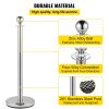 VEVOR Crowd Control Stanchion, Set of 2 Pieces Stanchion, Stanchion Set with 5 ft/1.5 m Black Velvet Rope