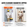 VEVOR Dust Barrier, 7.5 x 4 ft Dust Barrier Door Kit, PE Construction Door Cover for Dust Containment, with Magnetic Self-Closing Zipper