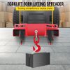 VEVOR Forklift Lifting Hook, 6600lbs Capacity Forklift Lifting Hoist, Red Forklift Mobile Crane with Swivel Hook and Two Large T-Screws