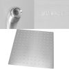 Rain Shower head, High Flow Stainless Steel Square Rainfall ShowerHead, Waterfall Bath Shower Body Covering, Ceiling or Wall Mount 8 Inch